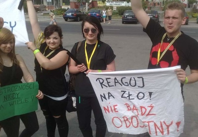 Uczestnicy happeningu skarżyli się, że nie czują się bezpiecznie w Kędzierzynie-Koźlu.