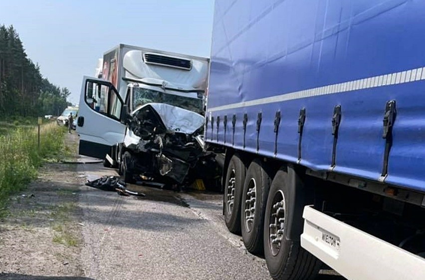 Wypadek na trasie S1 w Dąbrowie Górniczej