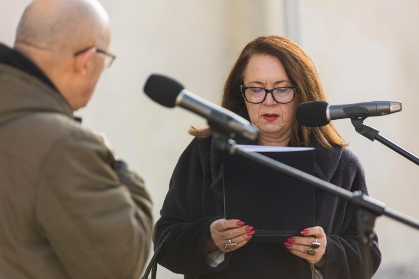 Odsłonięcie tablicy Davida Altera Kurzmanna.