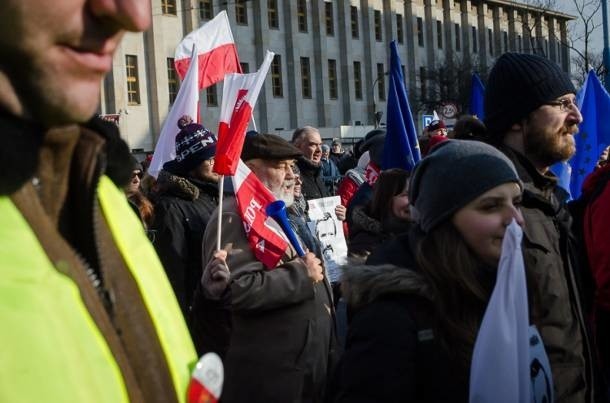 Marsz KOD-u w obronie Lecha Wałęsy.