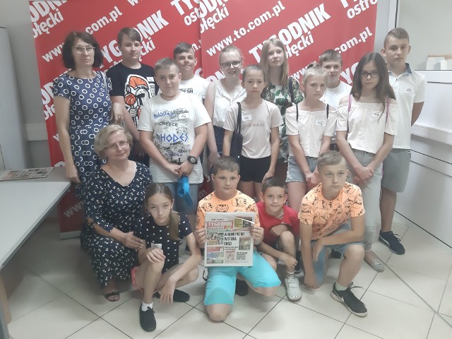 Kunin. Junior Media - warsztaty zakończone wizytą dzieci w redakcji "Tygodnika Ostrołęckiego", 13.06.2019