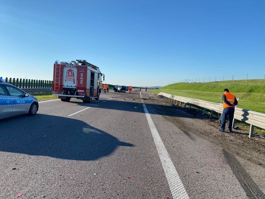 Do wypadku doszło na autostradzie A4, w okolicach...