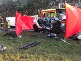 Tragiczny wypadek pod Bydgoszczą. Nie żyje jedna osoba [zdjęcia]