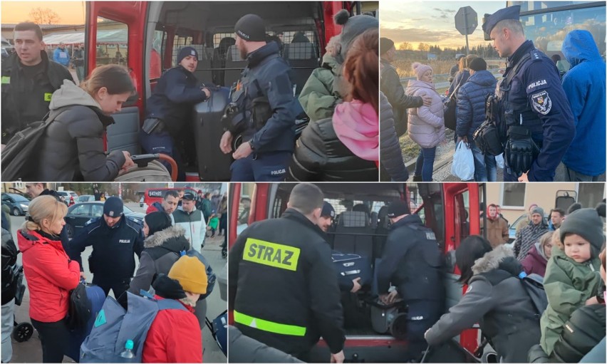 Policjanci z Wrocławia na granicy polsko-ukraińskiej. Jak mówią - pomagają i chronią [ZDJĘCIA]