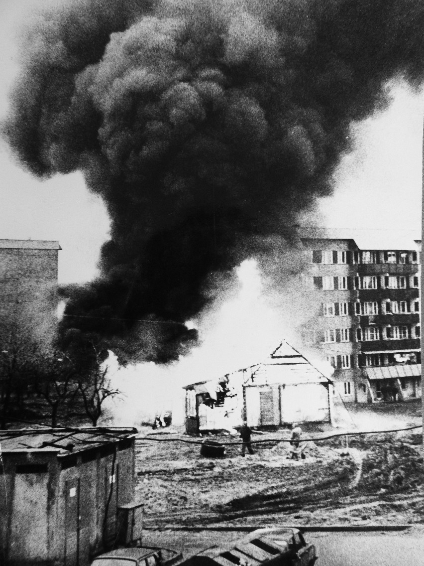 Pożar na osiedlu Zielone Wzgórza w Białymstoku, 1989 rok