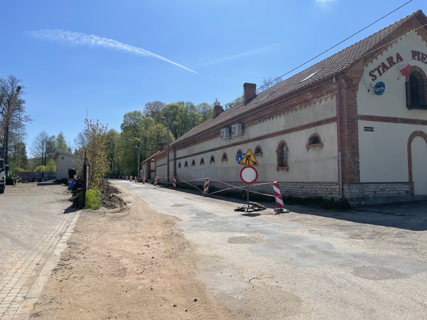 Trwa przebudowa ulicy Szkolnej w Niekłaniu.