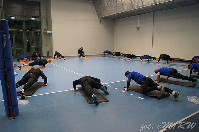 Pierwszy trening Łódzkiego Klubu Sportowego odbył się w Atlas Arenie.