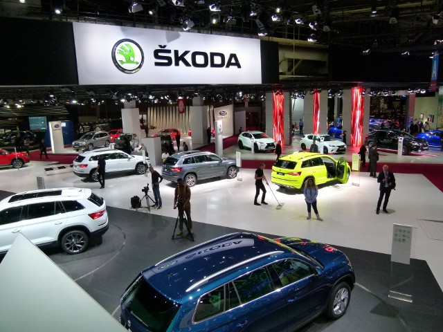 Największą gwiazdą stoiska Skody na trwającym salonie samochodowym w Paryżu jest model Kodiaq. Oprócz SUV-a, czeska marka przyjechała do stolicy Francji także z innymi pojazdami. Fot. Ryszard M. Perczak