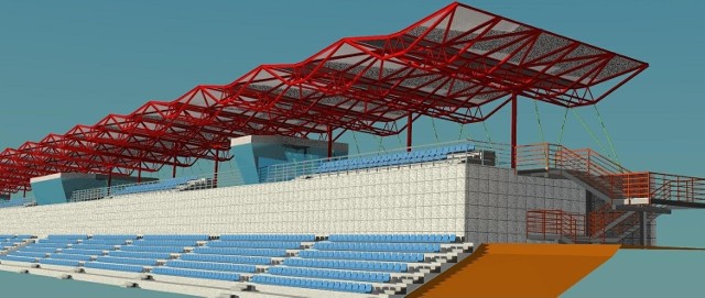 Na nowych trybunach przebudowanego stadionu lekkoatletycznego przy al. Piłsudskiego 22  pomieści się prawie dwa razy więcej kibiców sportowych niż obecnie