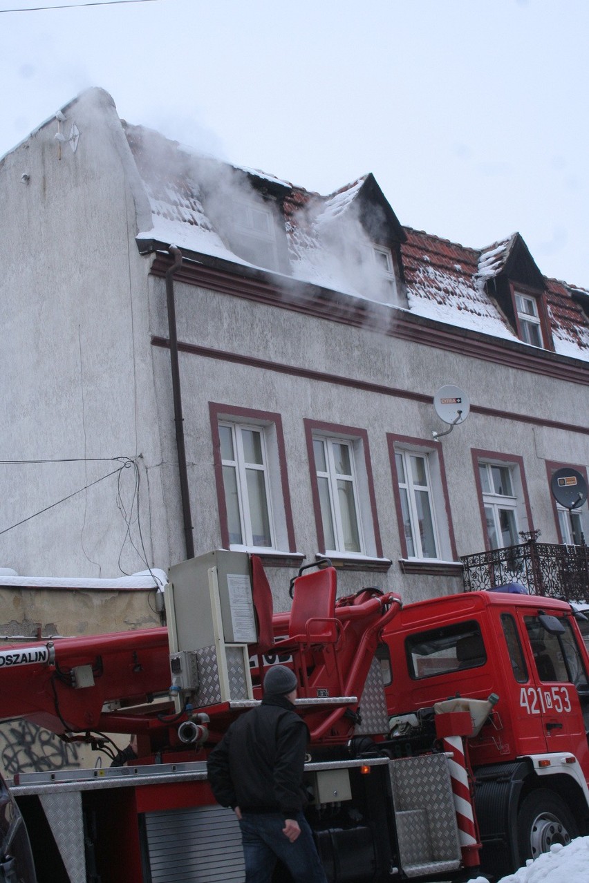 Pożar mieszkania w Chełmnie