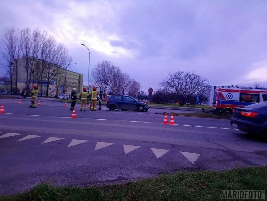 Zderzenie dwóch samochodów w Opolu.