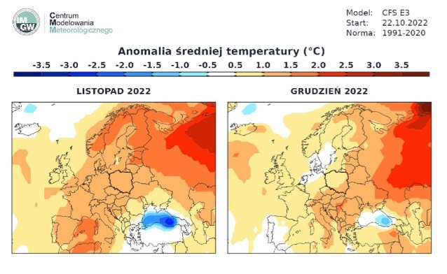 Model Instytutu Meteorologii i Gospodarki Wodnej wskazuje,...