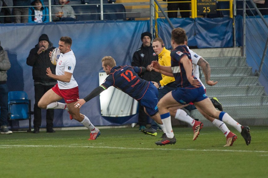 Rugby. Holendrzy nie mieli litości. Wysoka porażka Polaków na Arenie Lublin (ZDJĘCIA)