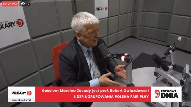 Gościem Dnia DZ w Radiu Piekary był Robert Gwiazdowski lider ugrupowania Polska Fair Play