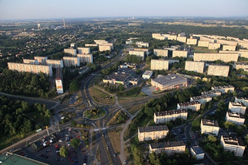 Wyjątkowe zdjęcia Jastrzębia-Zdroju zrobione z paralotni