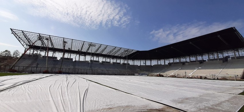 Stadion Pogoni Szczecin - 28 kwietnia 2020.