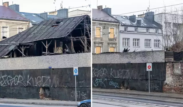 Zrujnowany, kiedyś zabytkowy, budynek w Podgórzu w Krakowie. Kiedyś może dałoby się go odratować, ale został pozostawiony po pożarze samemu sobie. Niszczał, aż zupełnie stracił dach i zamienił się w kawałek muru...