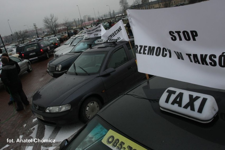 Protest TAXI - początek