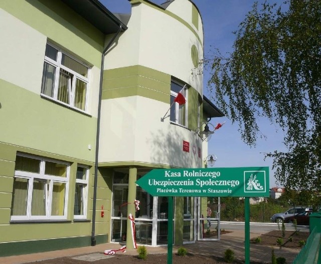 Nowa siedziba placówki terenowej KRUS w Staszowie mieści się przy ulicy Mickiewicza.