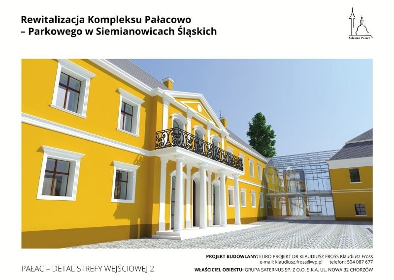 Pałac w Siemianowicach odzyska dawny blask...