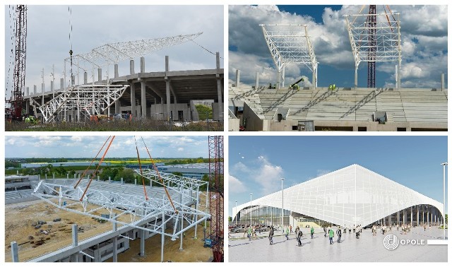 Tak wygląda postęp prac na budowie nowego stadionu w Opolu.