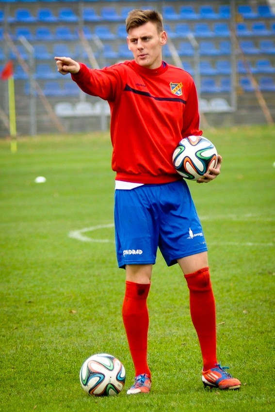 Dawid Wolny strzelił trzy gole drużynom z Kazachstanu.