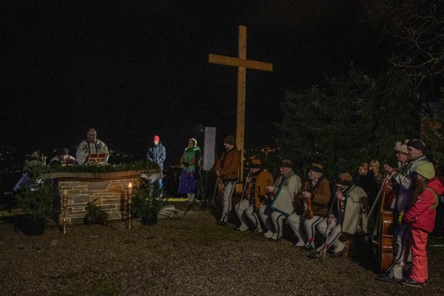 Góralska pasterka w kaplicy na Prędówce w Kościelisku