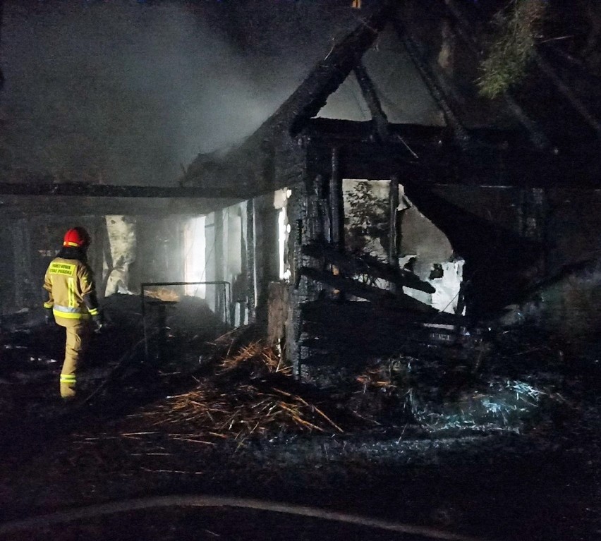 Tragiczny pożar w Myszkowie. Zginęły dwie osoby....