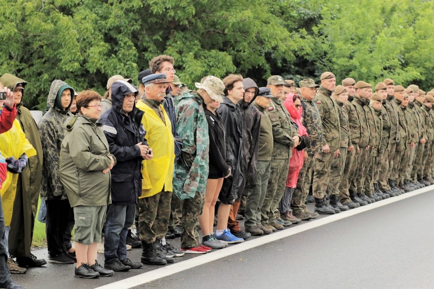 Uczestnicy Marszu Szlakiem I Kompanii Kadrowej w...