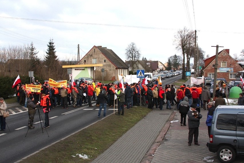 Protest w Warszkowie, 23 stycznia 2015 r.