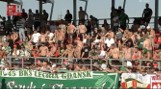 Liczna grupa kibiców Lechii Gdańsk na meczu w Macedonii Północnej z Akademiją Pandev