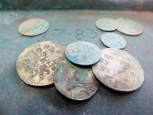 Monety - nowe znalezisko w Wałbrzychu