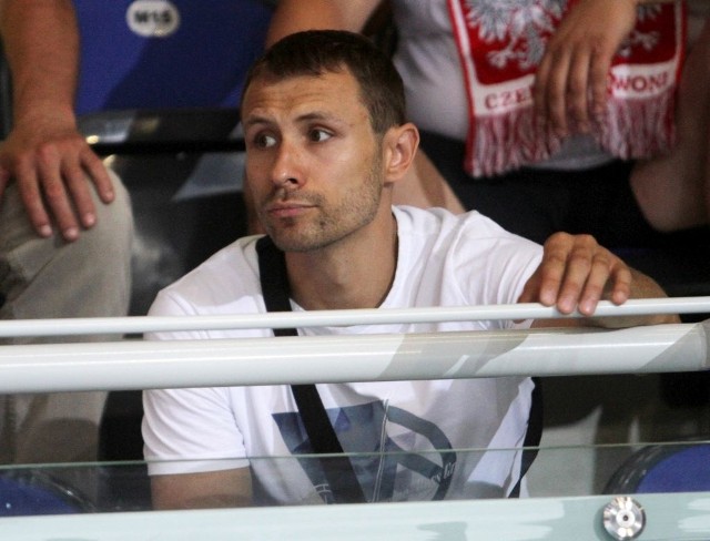 Z powodu kontuzji mecze kadry w Toruniu Łukasz Wiśniewski oglądał z trybun.