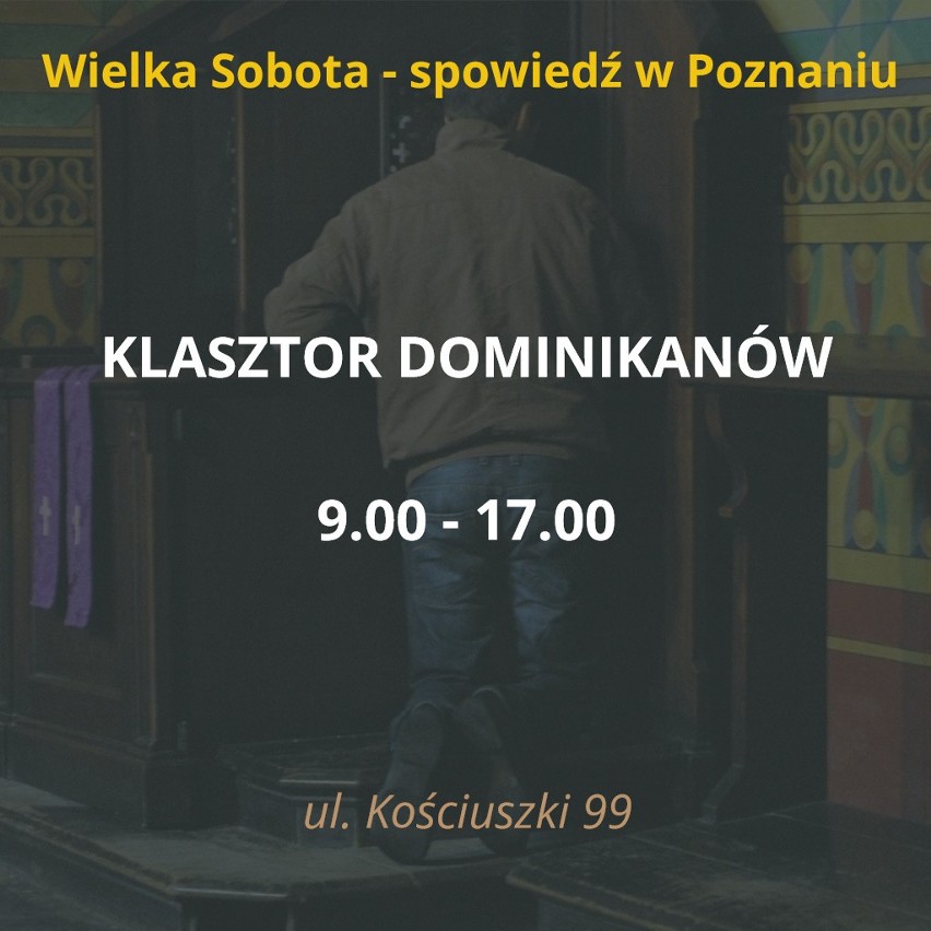 Wielka Sobota to ostatni dzień, w którym w poznańskich...