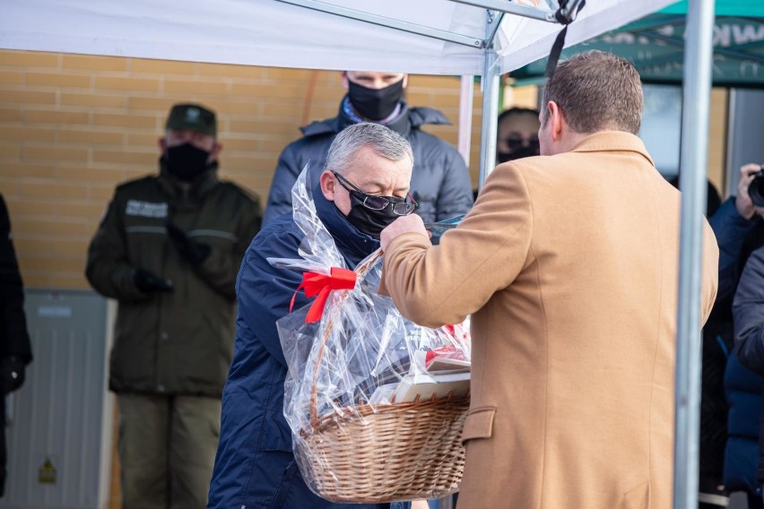 Na podpisaniu umowy z wykonawcą odcinka Kuźnica-Sokółka...