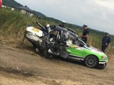Wypadek na Rajdowym Pucharze Śląska w Bełsznicy. Lądował LPR