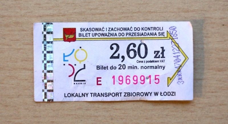 Bilety MPK Łódź