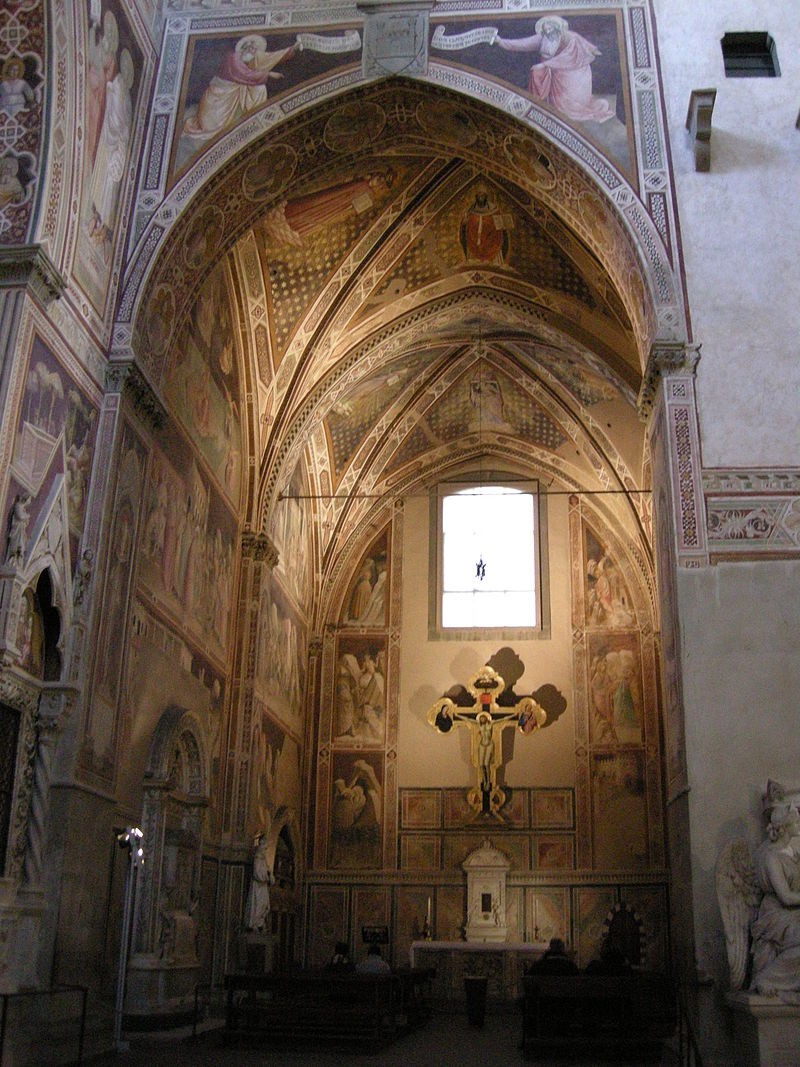 Florencja. Kaplica Castellanich w kościele Santa Croce. Jest...