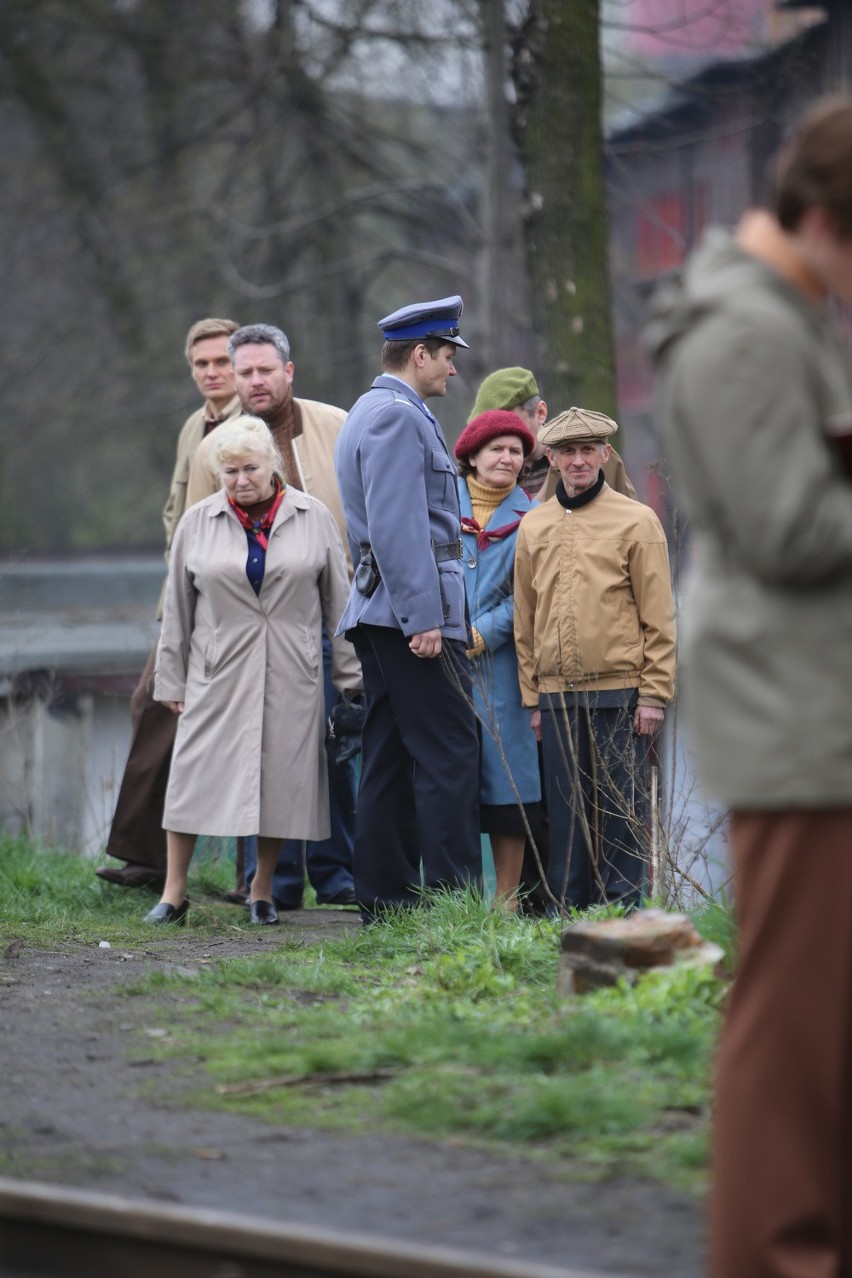 Na planie filmu Macieja Pieprzycy "Jestem mordercą" Katowice...