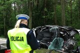 Śmiertelny wypadek na DK 62 w Kamieńczyku. Nie żyje kierowca seata