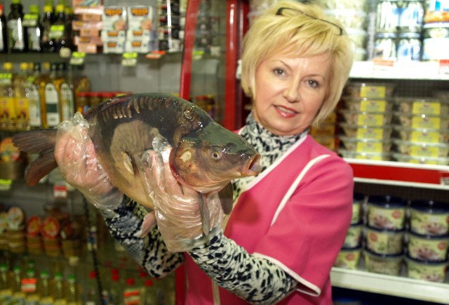 Ceny ryb w KoszalinieKarpie są u nas tańsze niż były rok temu.