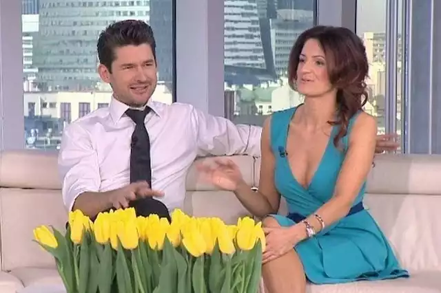 Matt Dusk i Julita Borko (fot. Dzień Dobry TVN/x-news)