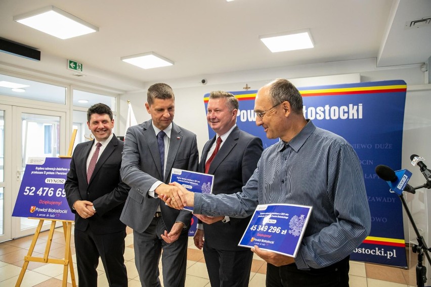 Samorządy z powiatu białostockiego otrzymają blisko 52,5 mln...