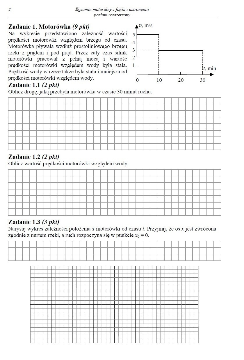 MATURA 2013 z CKE. FIZYKA I ASTRONOMIA - poziom rozszerzony [ARKUSZE CKE, PYTANIA, ODPOWIEDZI]