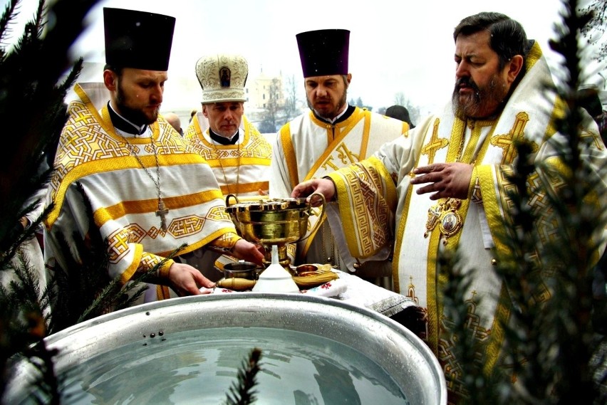 Obrzęd Wielkiego Poświęcenia Wody w lubelskiej Cerkwi