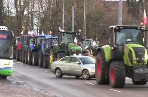 Rolnicy ponownie protestowali w Szczecinie.