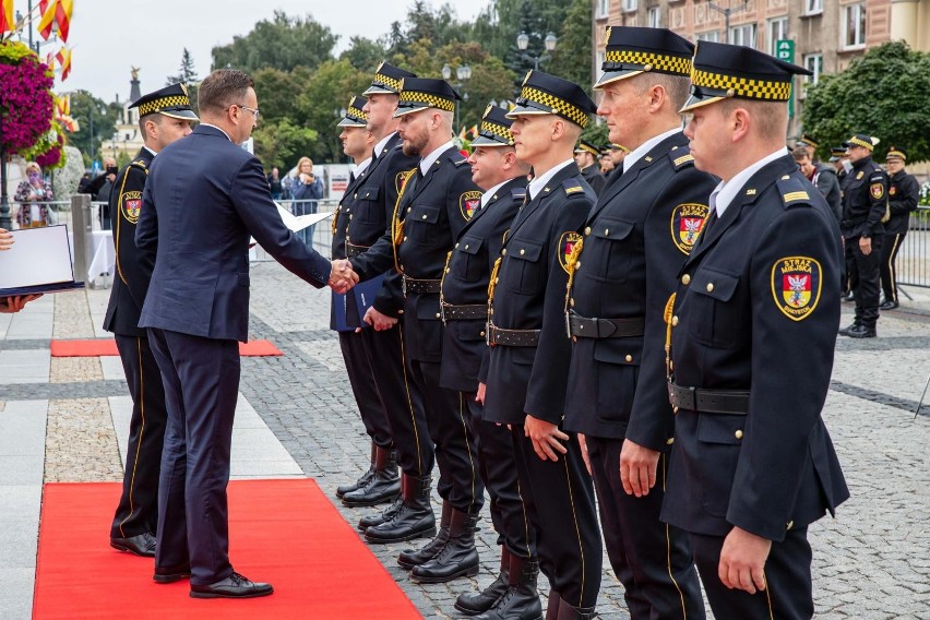 Białystok, Rynek Kościuszki. Obchody 30-lecia Straży...