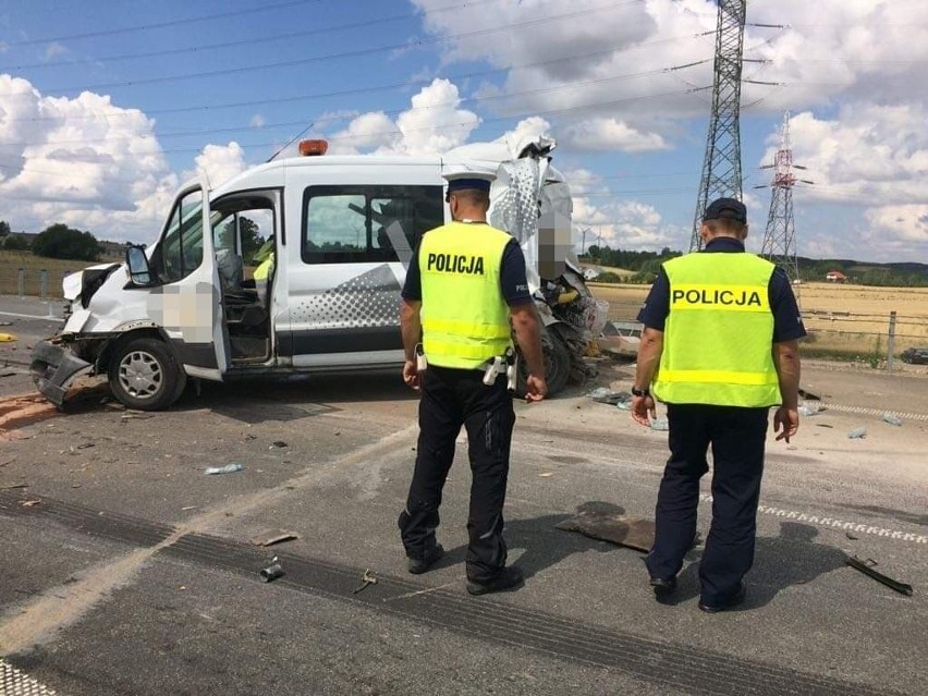 Wypadek na obwodnicy Suwałk. Makabryczna tragedia pod Suwałkami. Zginęło dwóch budowlańców potrąconych przez samochód ciężarowy [24.07.2019]