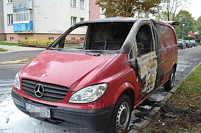 Na osiedlu Kopernika spłonęło auto