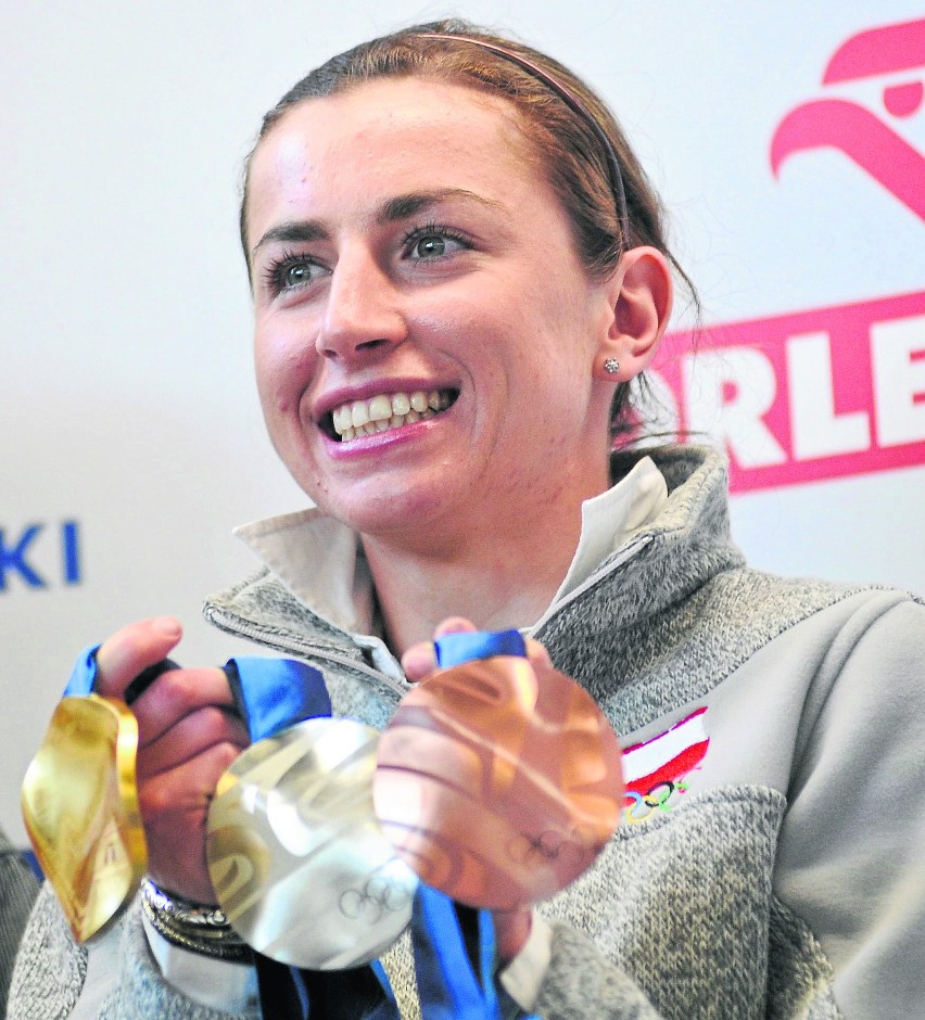 Justyna Kowalczyk zdobyła trzy medale w igrzyskach w...